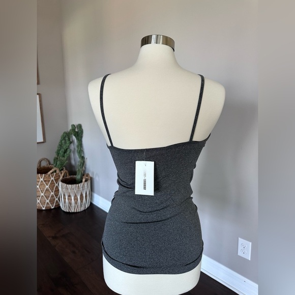 Boutique x Royal & Reese Cami Camisole Tank Strapy Athletic Athleisure Grey LG - Picture 4 of 8